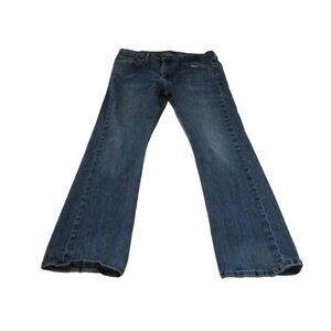 Levi's 527 Jeans Mens 36x32 Blue Denim Slim Fit Bootcut‎ Low Rise Distressed